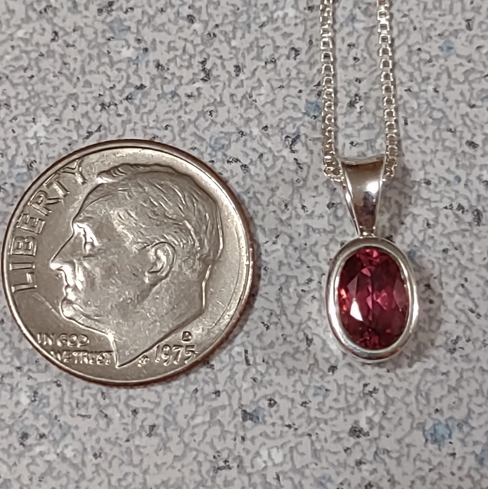 Lower Price!*Pink Tourmaline Necklace - Picture 2 of 6